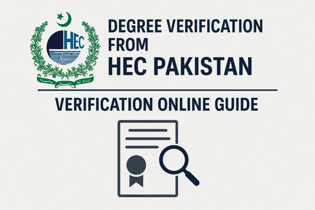 Degree Verification From Hec Pakistan | Verification Online Guide