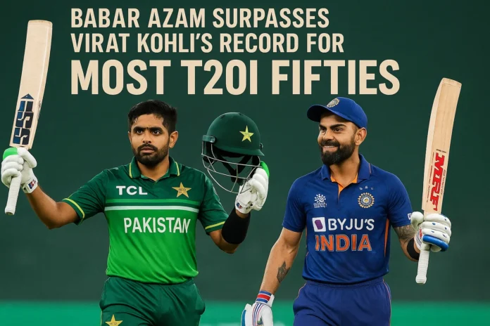 Babar Azam Surpasses Virat Kohli Record | Most T20I Fifties