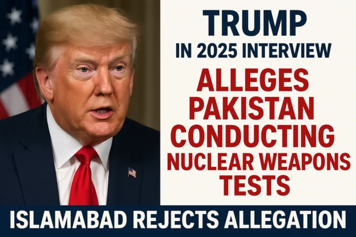 Trump Accuses Pakistan of Nucle@r Tests | Pakistan Rejects Claim