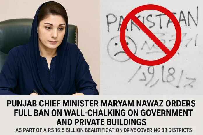 Punjab Govt Imposes Complete Ban on Wall-Chalking Across Province